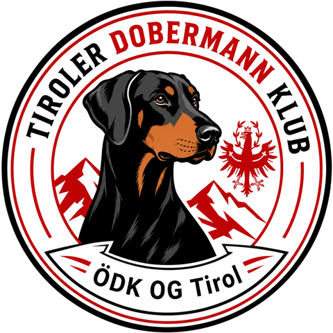 Vereinswappen des Tiroler Dobermann Klub